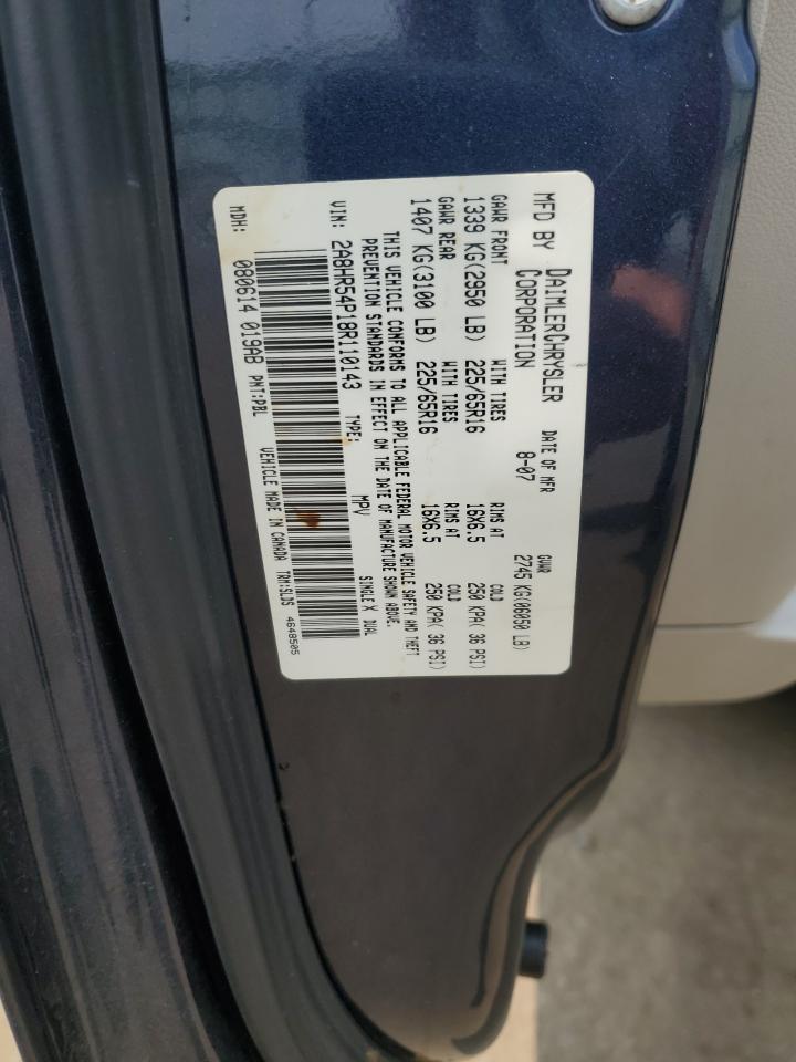 2008 Chrysler Town & Country Touring VIN: 2A8HR54P18R110143 Lot: 68002355