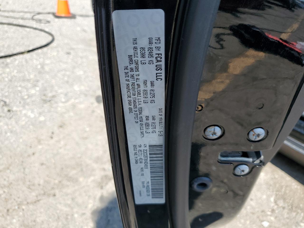 2019 Dodge Challenger R/T VIN: 2C3CDZBT2KH654918 Lot: 68742865