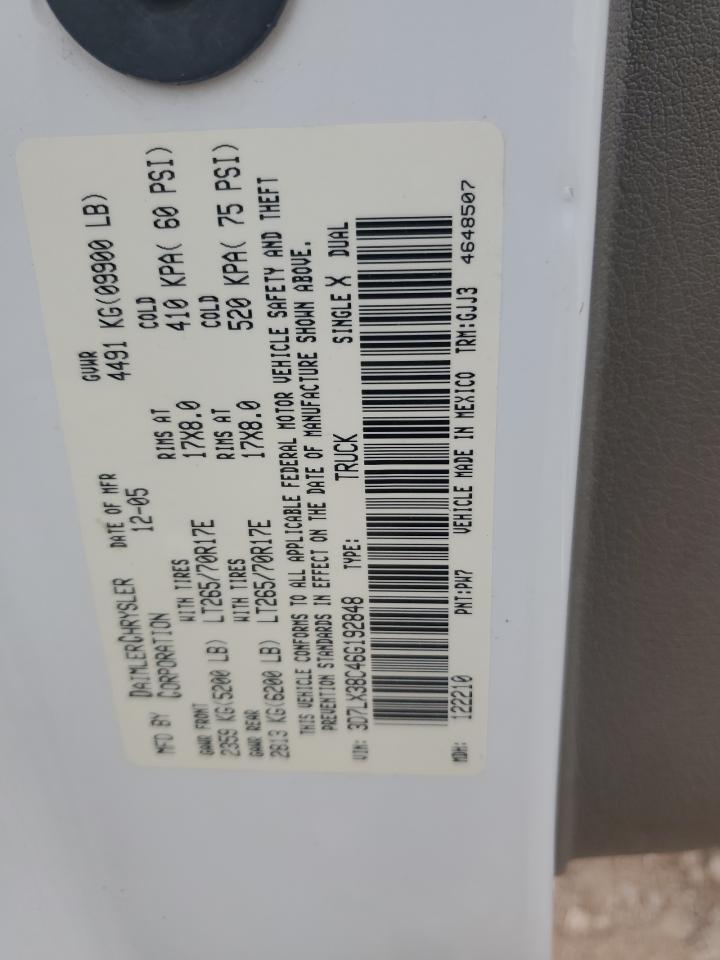 2006 Dodge Ram 3500 St VIN: 3D7LX38C46G192848 Lot: 70917675