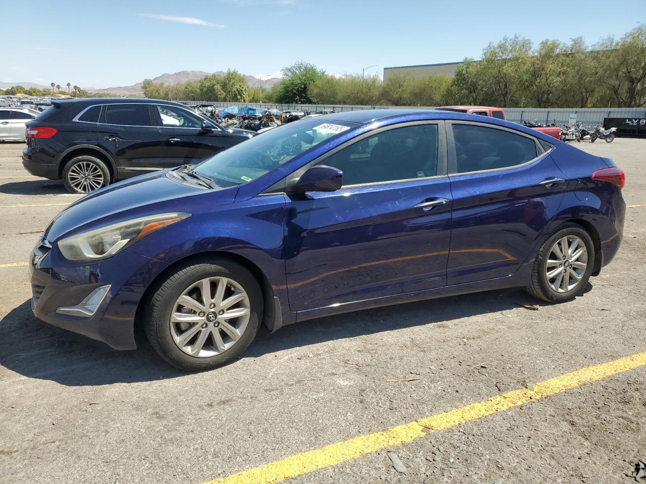 2014 Hyundai Elantra Se blue null gas 5NPDH4AE5EH541924 photo #1