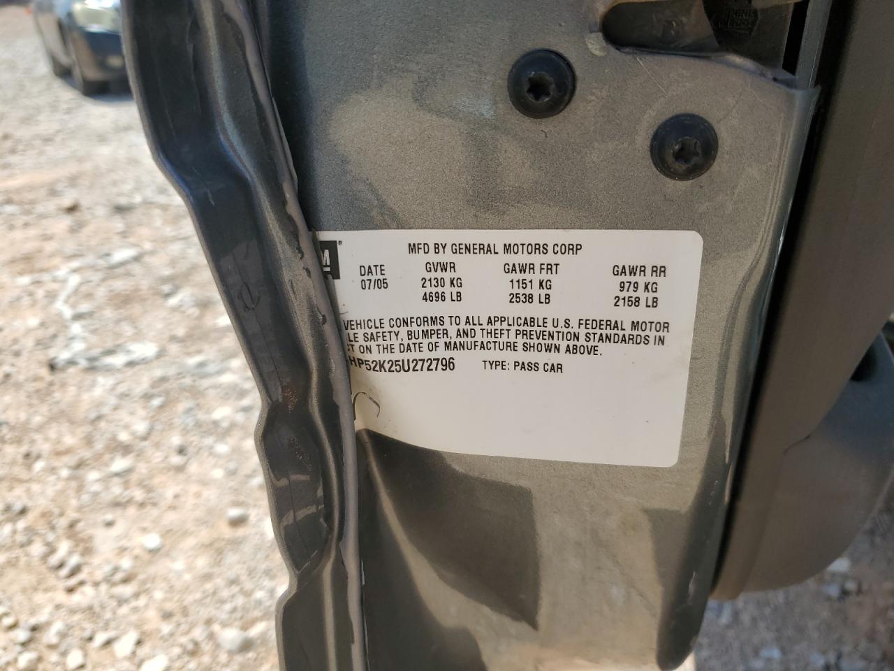 2005 Buick Lesabre Custom VIN: 1G4HP52K25U272796 Lot: 69963585