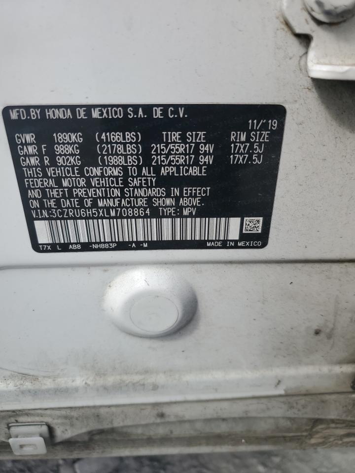 2020 Honda Hr-V Ex VIN: 3CZRU6H5XLM708864 Lot: 67292245