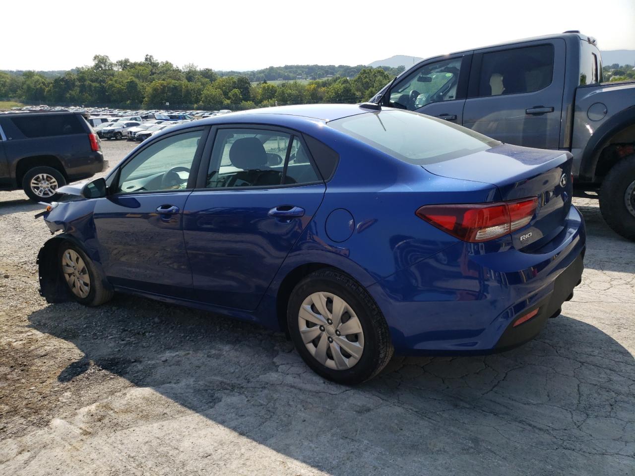 2018 Kia Rio Lx blue null gas 3KPA24AB4JE050494 photo #3