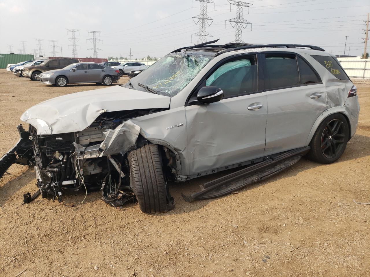 2024 Mercedes-Benz Gle 63 S 4Matic Amg grey null gas 4JGFB8KB6RB154355 photo #1