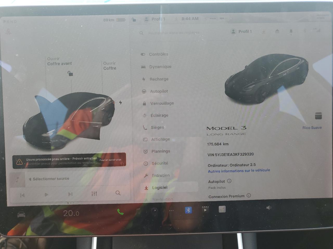 2019 Tesla Model 3 VIN: 5YJ3E1EA3KF329320 Lot: 65887785