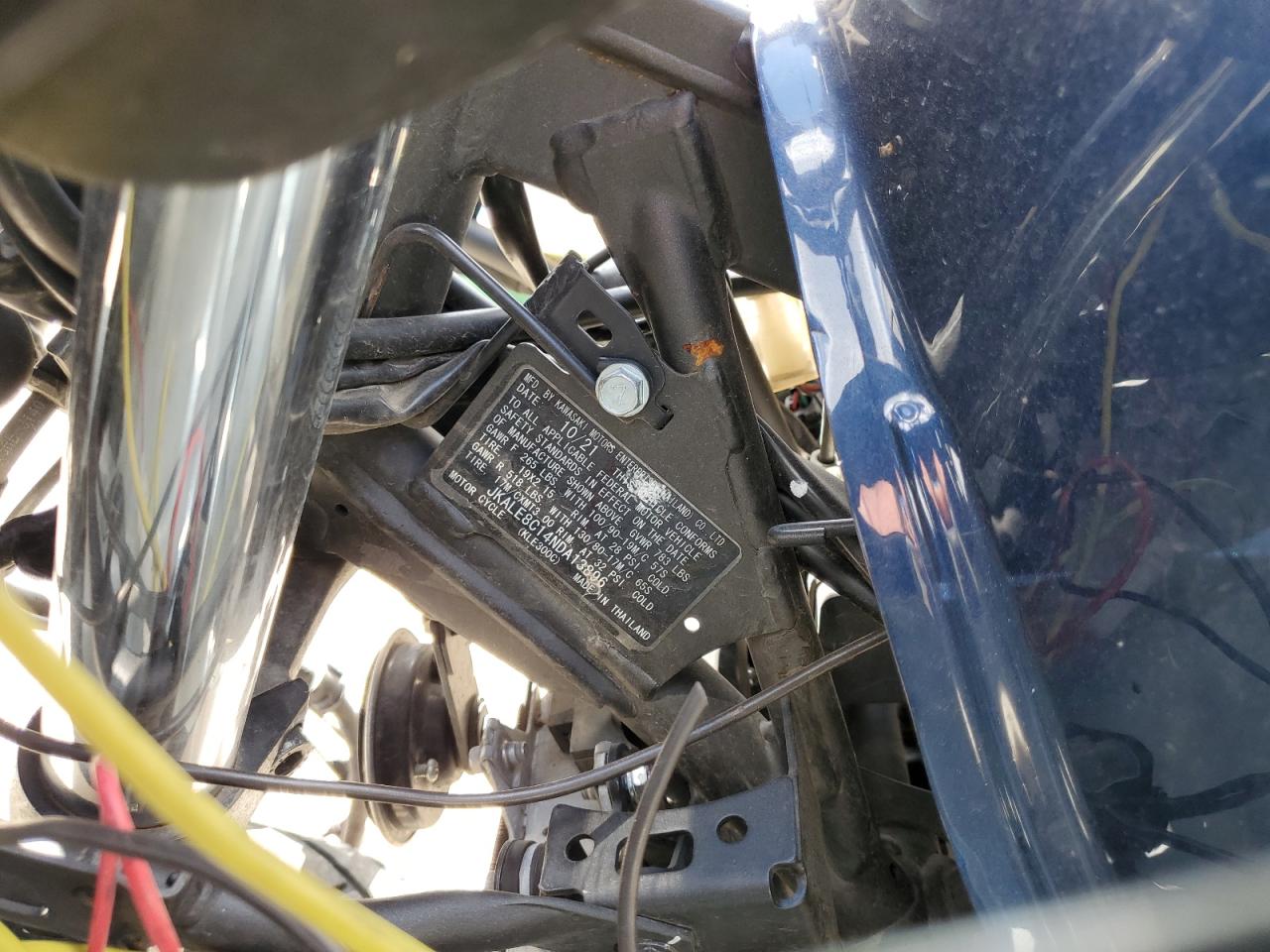 2022 Kawasaki Kle300 C VIN: JKALE8C14NDA13896 Lot: 68872725