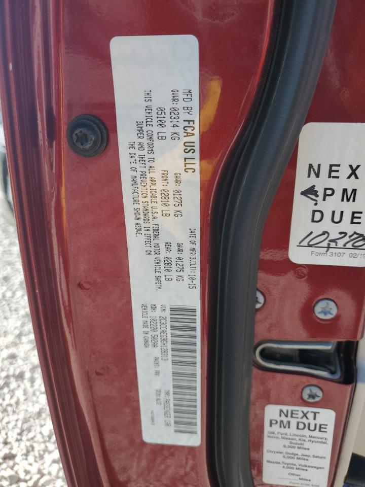 2016 Chrysler 300C VIN: 2C3CCAEG9GH128313 Lot: 68306035