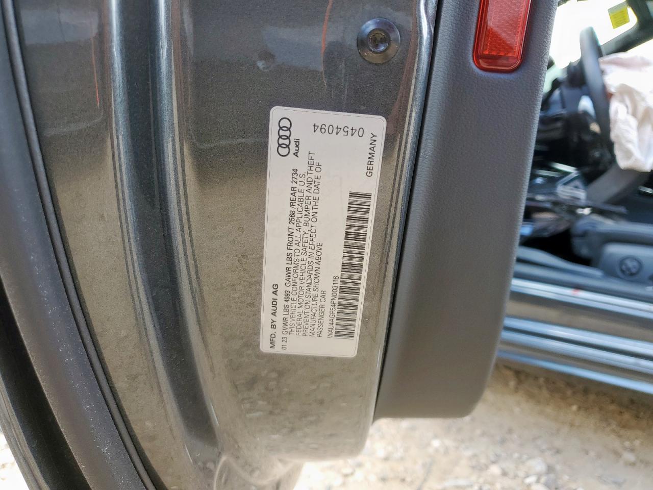 2023 Audi A5 Premium Plus 45 VIN: WAU4AGF54PN003116 Lot: 70554205