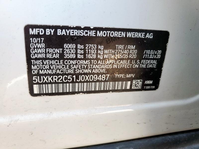 2018 BMW X5 SDRIVE35I  