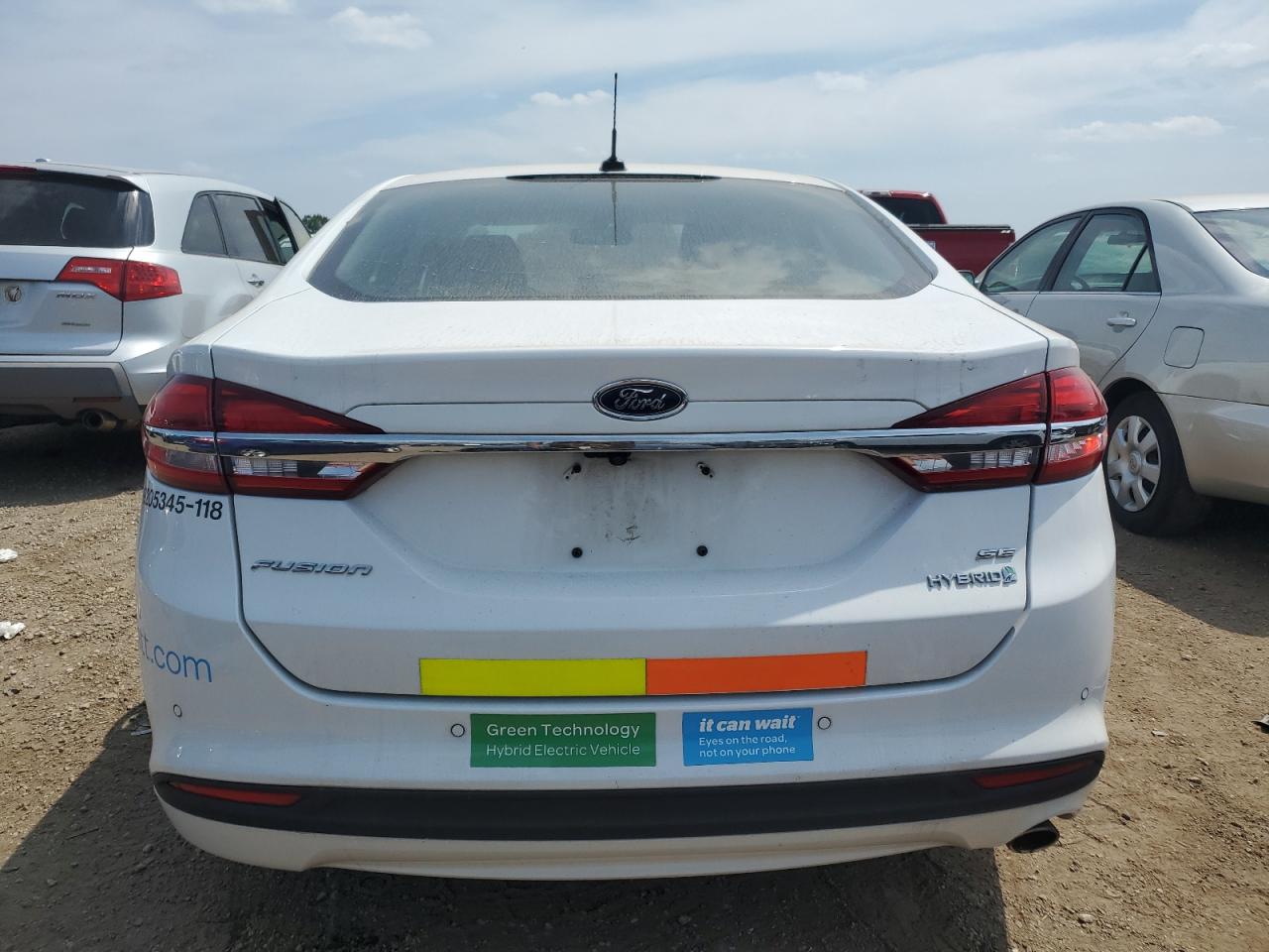 2018 Ford Fusion Se Hybrid VIN: 3FA6P0LU0JR129870 Lot: 66076925
