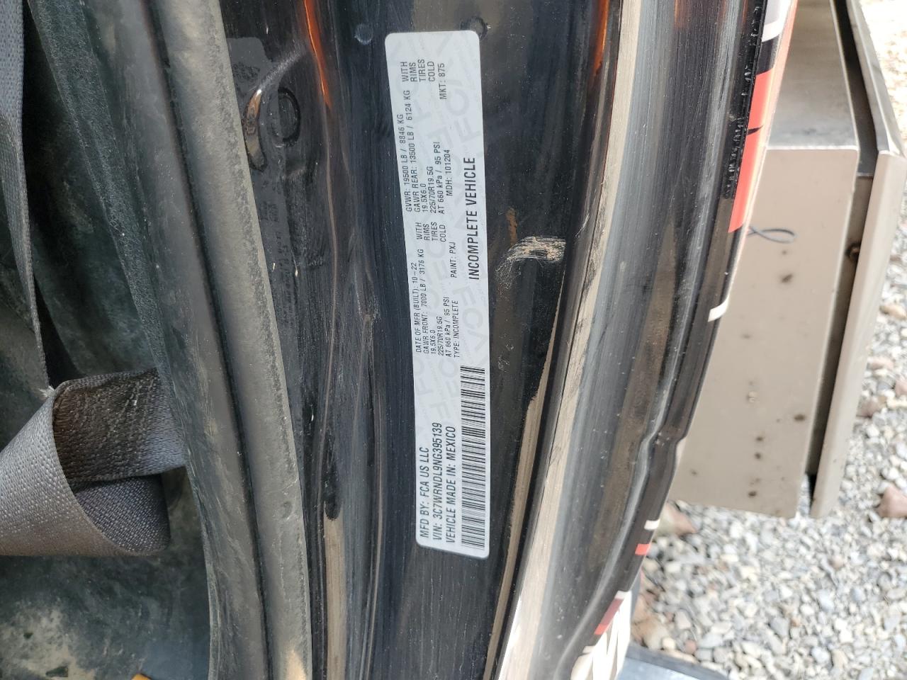 2022 Ram 5500 VIN: 3C7WRNDL9NG395139 Lot: 66621175