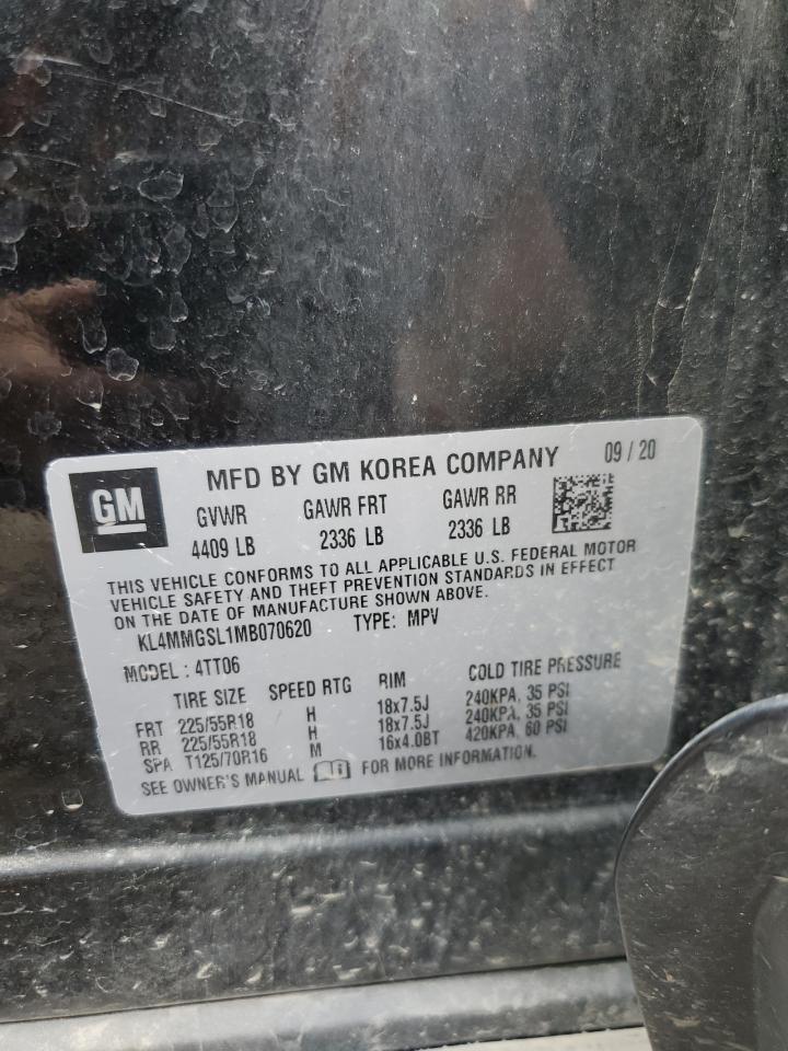 2021 Buick Encore Gx Essence VIN: KL4MMGSL1MB070620 Lot: 69825645