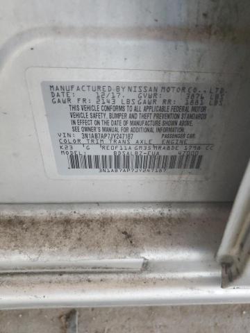 2018 NISSAN SENTRA S  