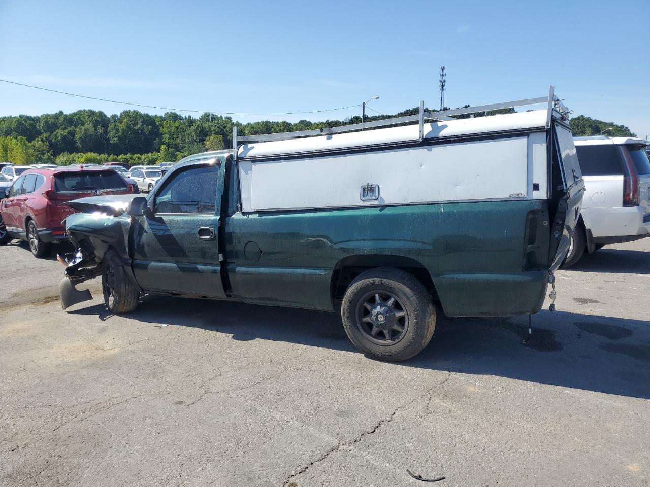 2004 GMC New Sierra C1500 green pickup gas 1GTEC14X94Z262160 photo #3