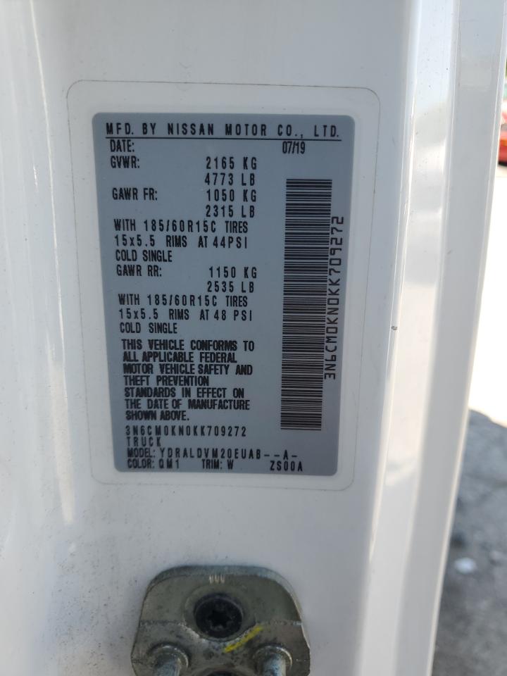 2019 Nissan Nv200 2.5S VIN: 3N6CM0KN0KK709272 Lot: 70883225