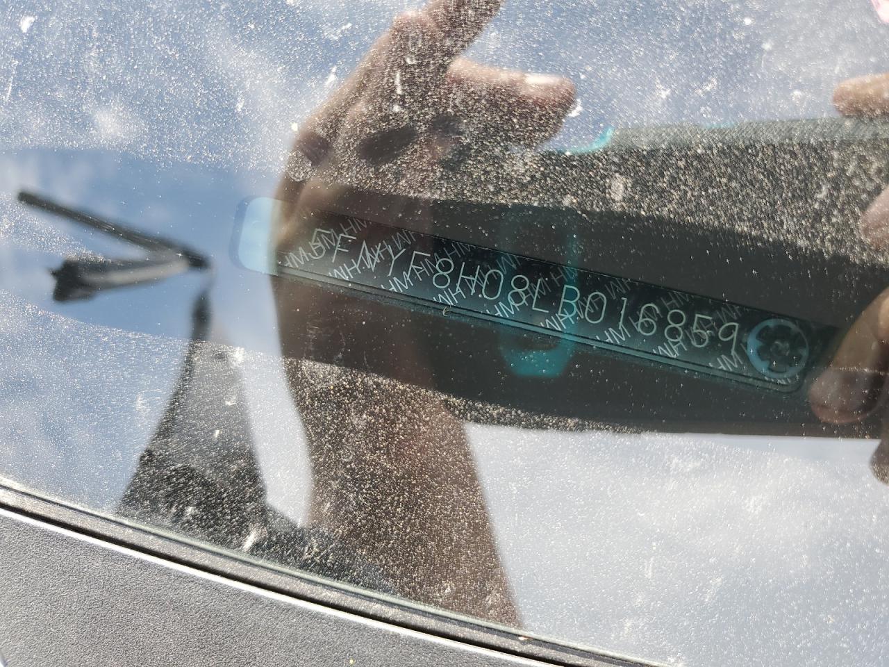 2020 Honda Passport Elite VIN: 5FNYF8H08LB016859 Lot: 69081365