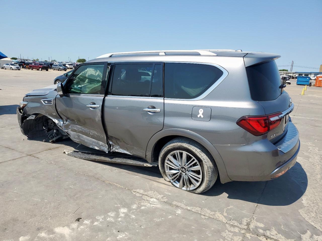 2020 Infiniti Qx80 Luxe grey null gas JN8AZ2NF7L9700458 photo #3