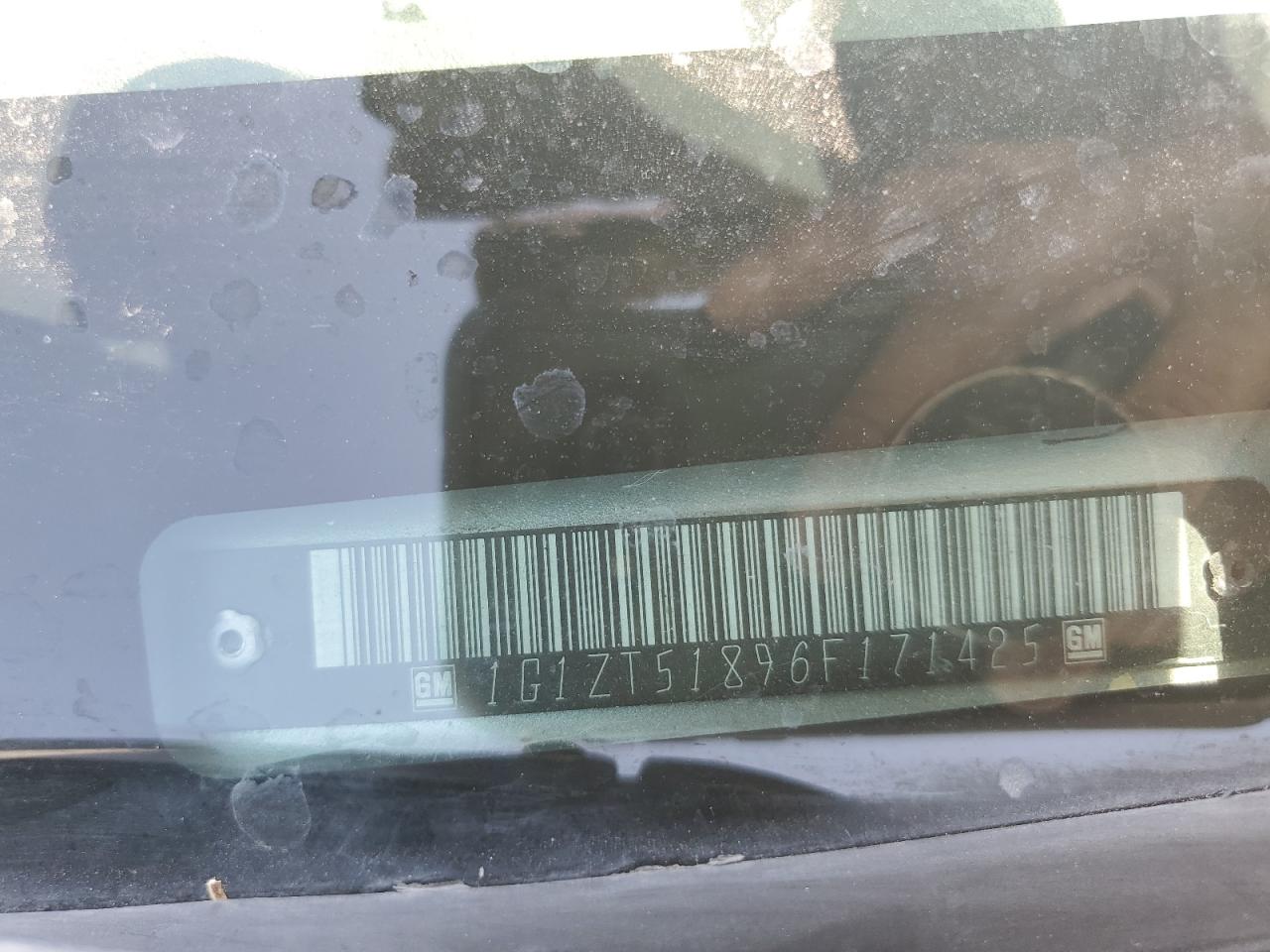 2006 Chevrolet Malibu Lt VIN: 1G1ZT51896F171425 Lot: 66861695