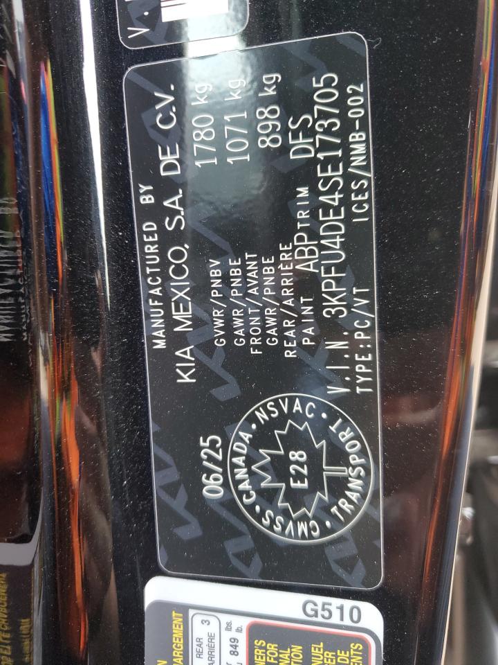 2025 Kia K4 Ex VIN: 3KPFU4DE4SE173705 Lot: 69810445