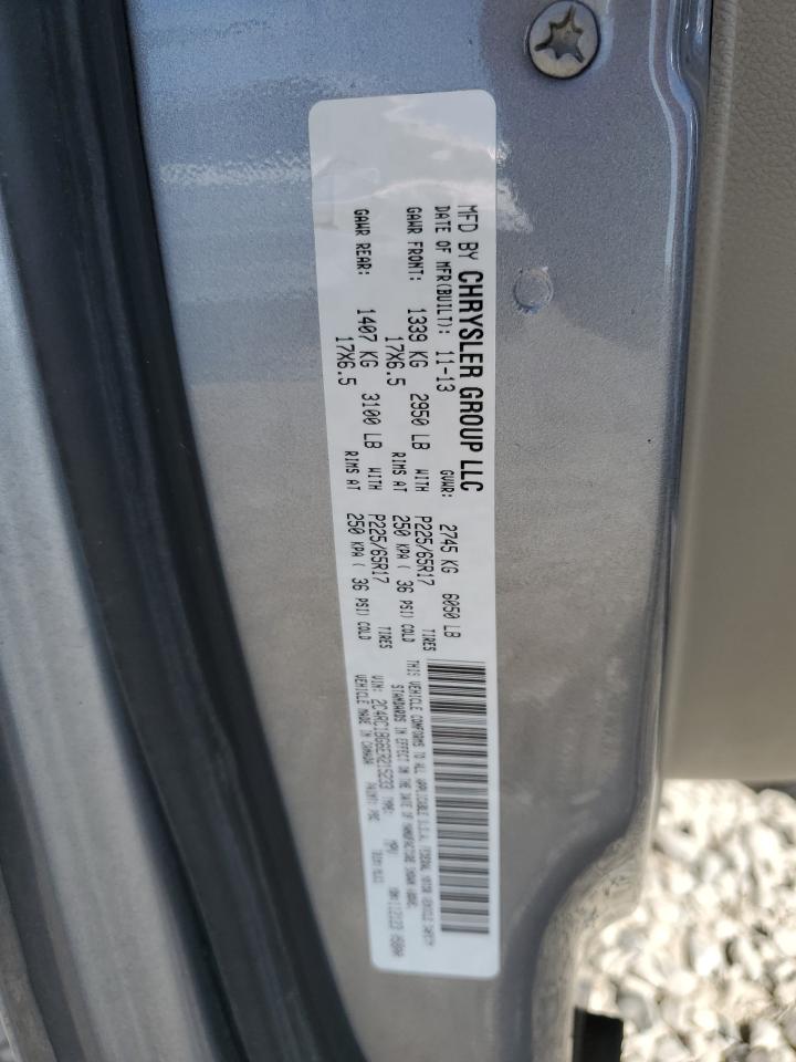 2014 Chrysler Town & Country Touring VIN: 2C4RC1BG6ER215233 Lot: 68457895