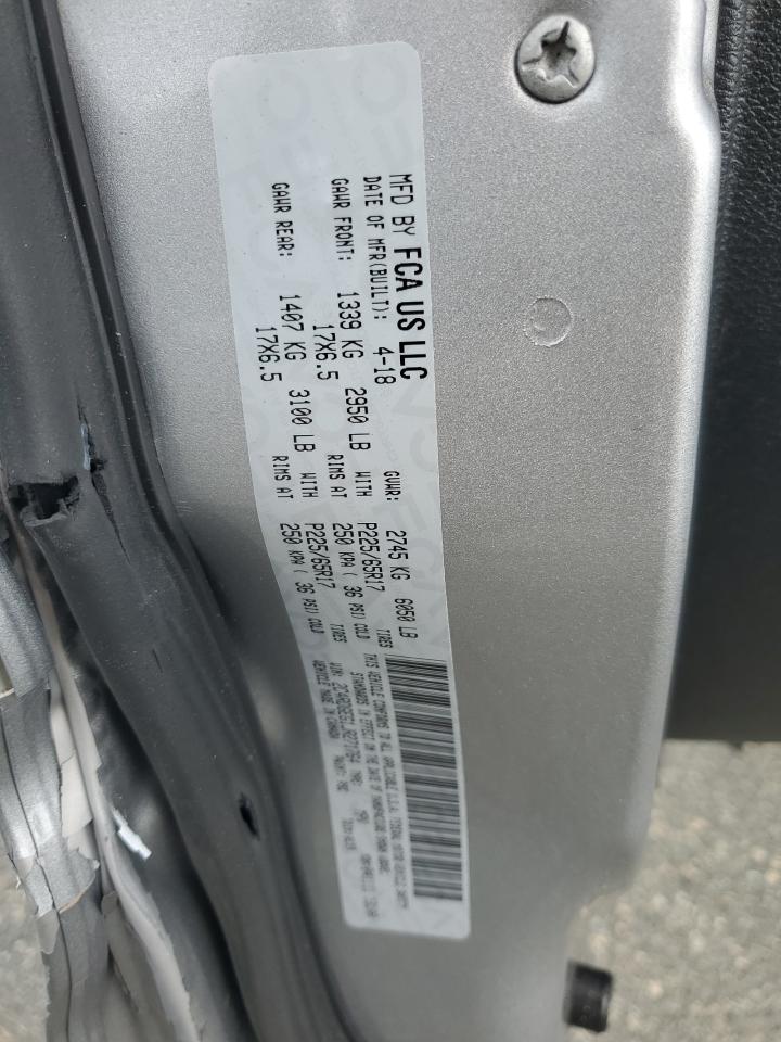 2018 Dodge Grand Caravan Gt VIN: 2C4RDGEG1JR271764 Lot: 69069285