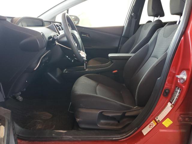  TOYOTA PRIUS 2018 Czerwony