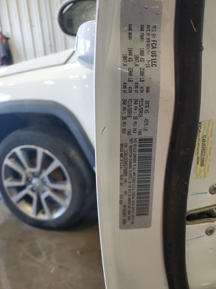 2016 Jeep Compass Latitude VIN: 1C4NJDEB0GD798989 Lot: 68737445