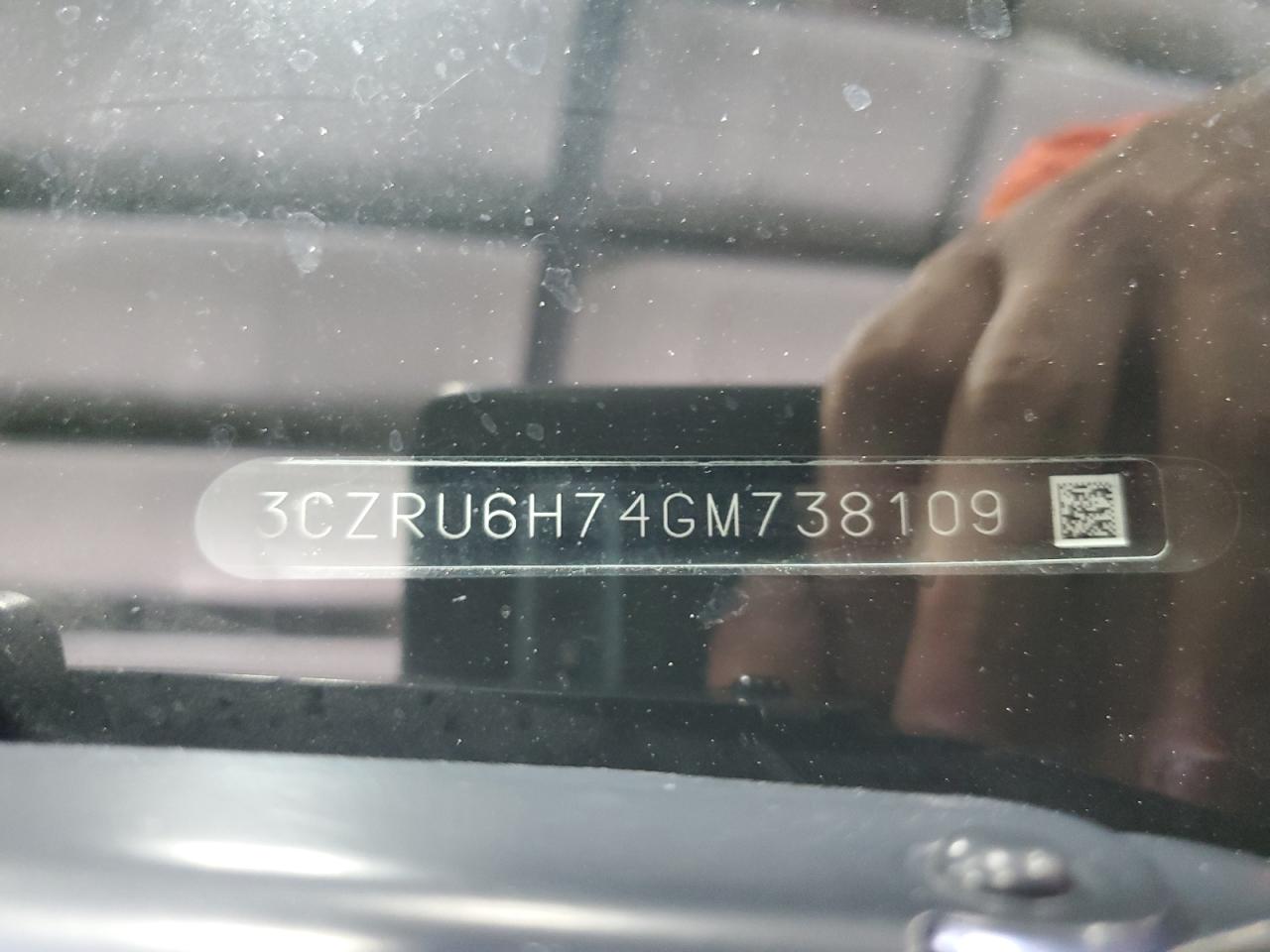 2016 Honda Hr-V Exl VIN: 3CZRU6H74GM738109 Lot: 71004255