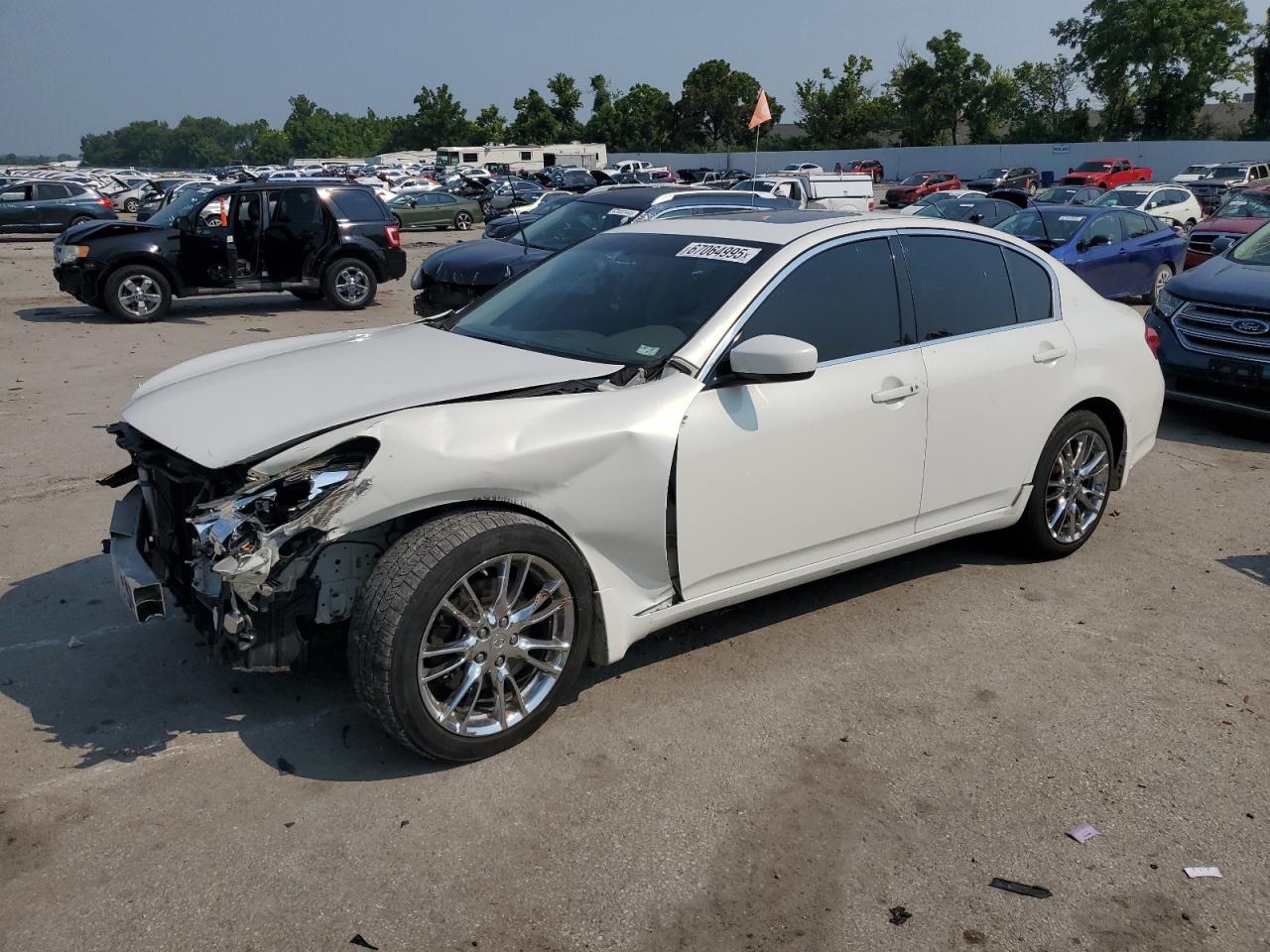 2012 Infiniti G37 white null gas JN1CV6AR3CM675775 photo #1