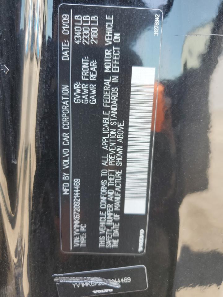 2009 Volvo C30 T5 VIN: YV1MK672092144469 Lot: 70601505