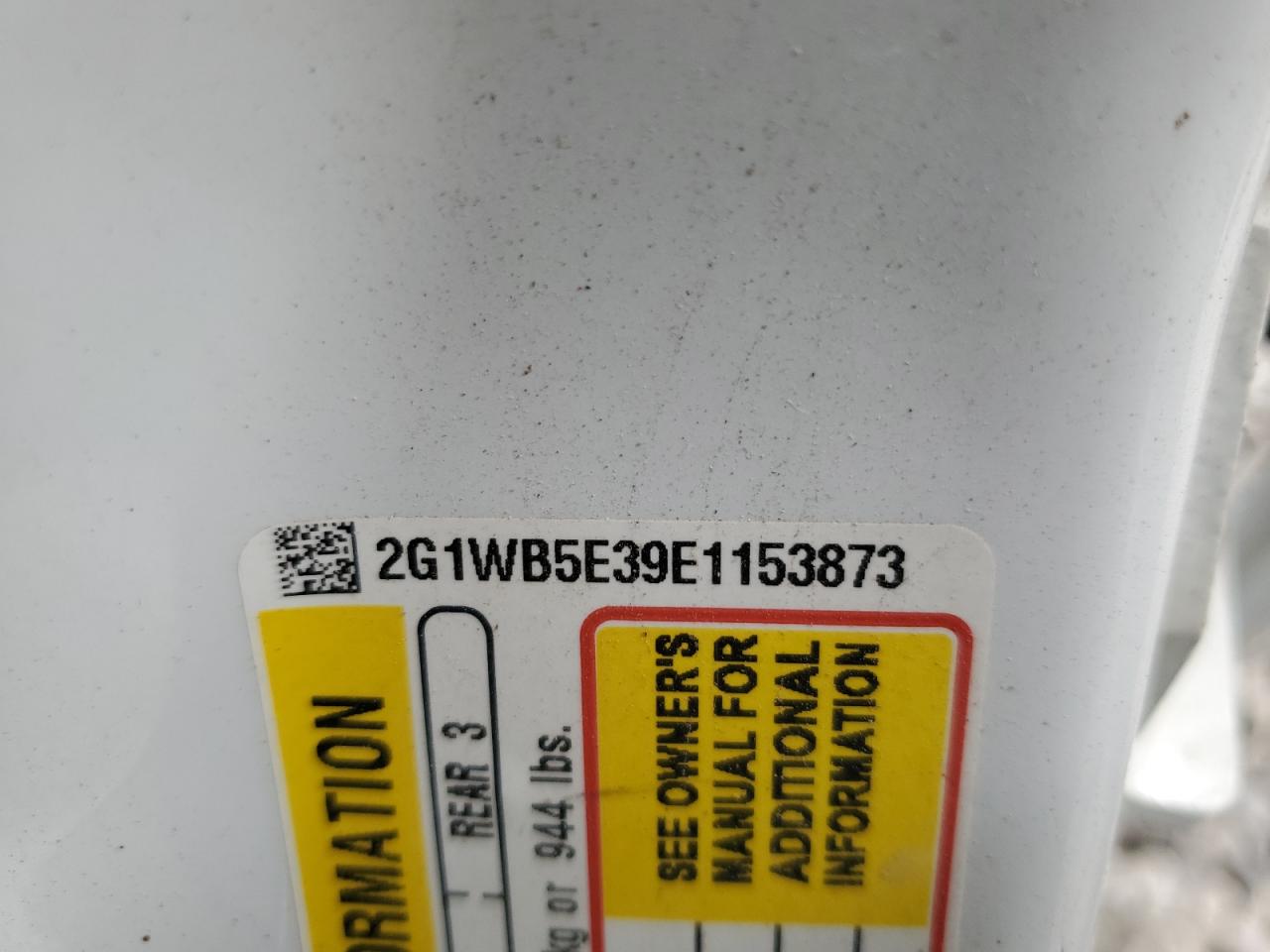 2014 Chevrolet Impala Limited Lt VIN: 2G1WB5E39E1153873 Lot: 70319625