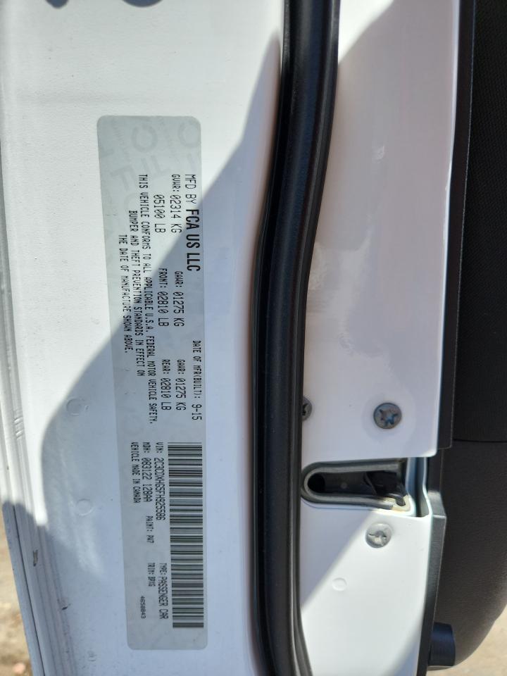 2015 Dodge Charger Sxt VIN: 2C3CDXHG5FH925586 Lot: 69653595