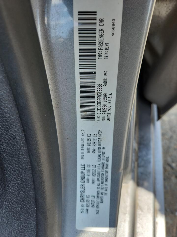 2015 Chrysler 200 S VIN: 1C3CCCBG8FN516638 Lot: 70745795