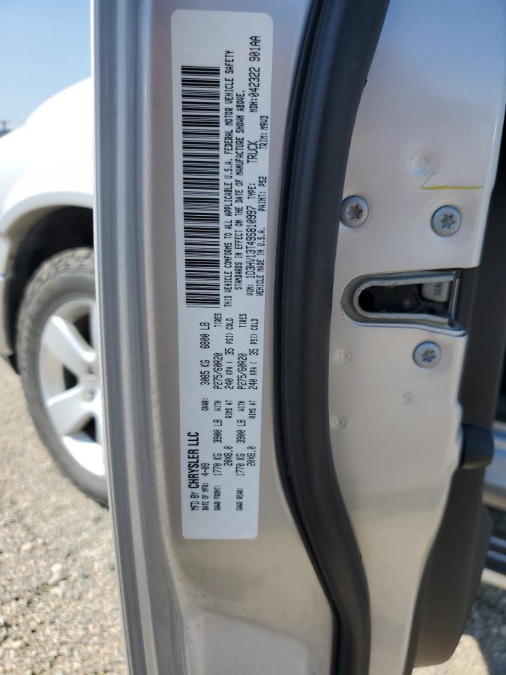 2009 Dodge Ram 1500 VIN: 1D3HV13T49S810997 Lot: 70146625