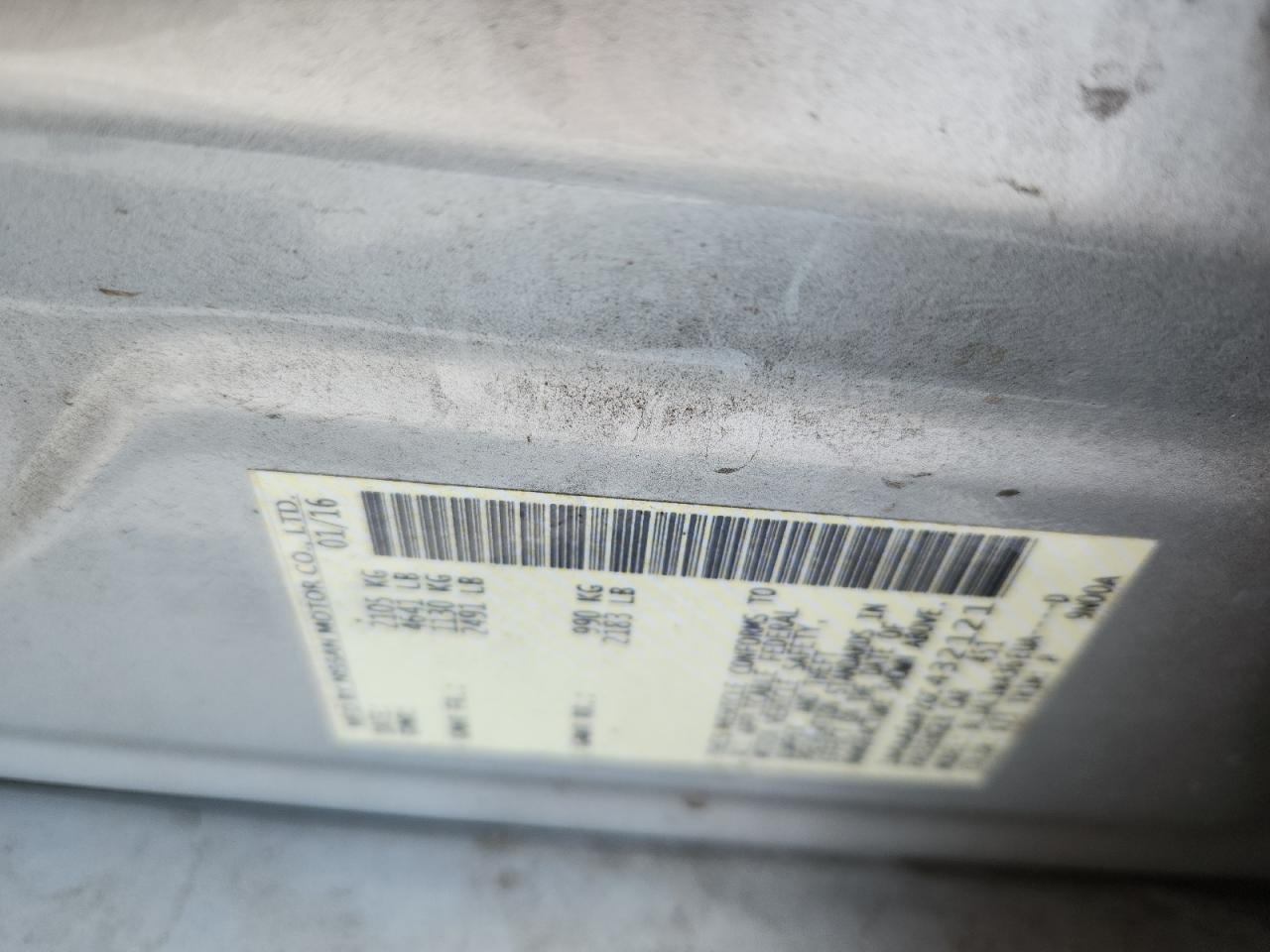 2016 Nissan Maxima 3.5S VIN: 1N4AA6AP2GC432121 Lot: 65337545