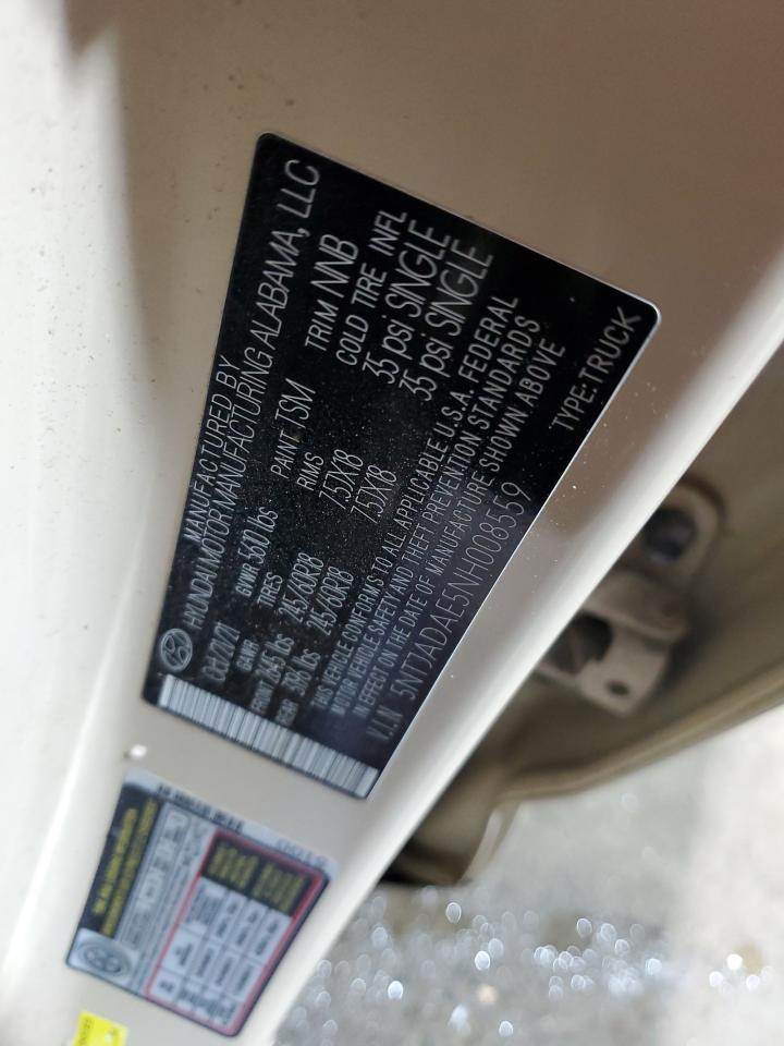 2022 Hyundai Santa Cruz Se VIN: 5NTJADAE5NH008559 Lot: 70902425