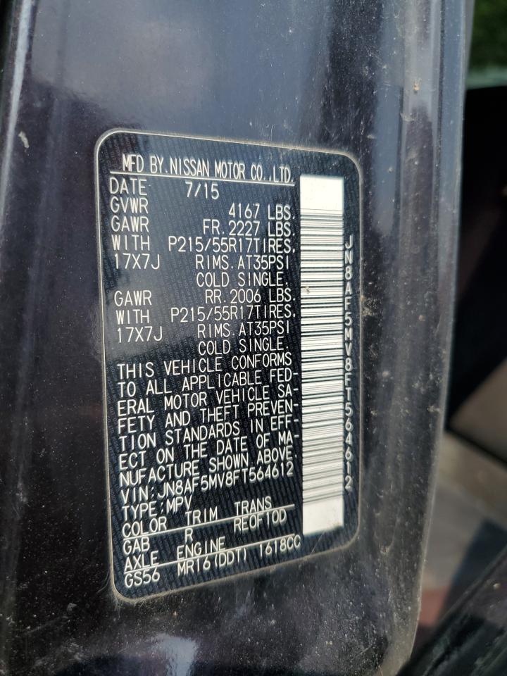 JN8AF5MV8FT564612 2015 Nissan Juke S