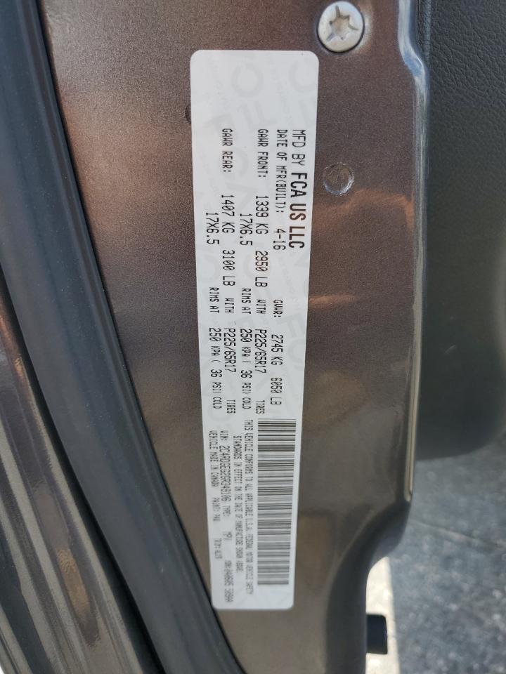 2016 Dodge Grand Caravan R/T VIN: 2C4RDGEG2GR349106 Lot: 70305195