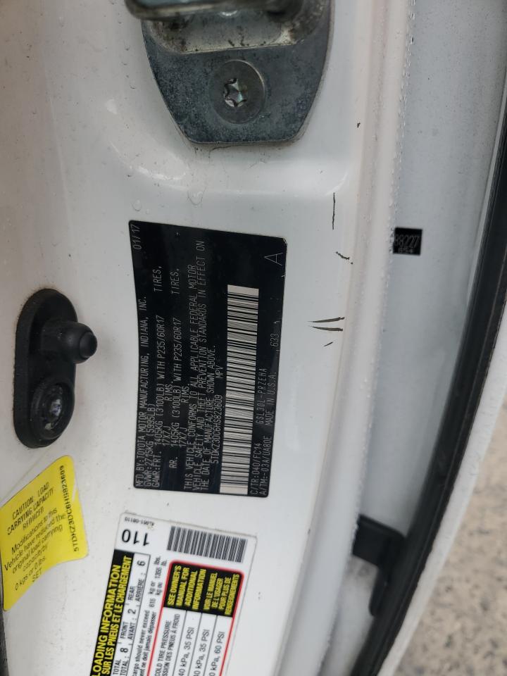 2017 Toyota Sienna Le VIN: 5TDKZ3DC6HS823609 Lot: 69730915