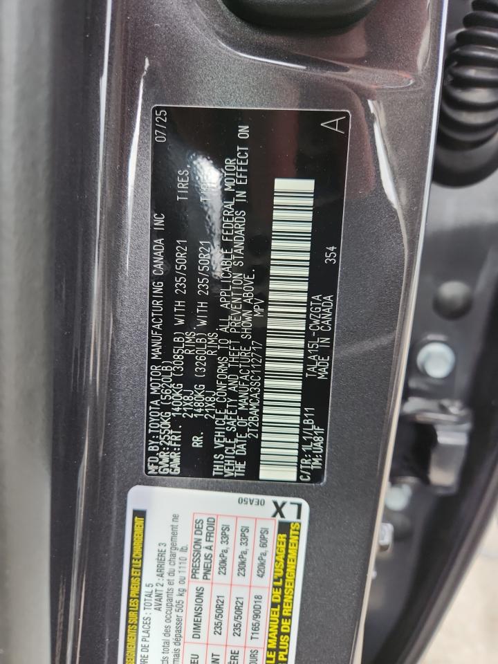 2025 Lexus Rx 350 Base VIN: 2T2BAMCA3SC112717 Lot: 68914205