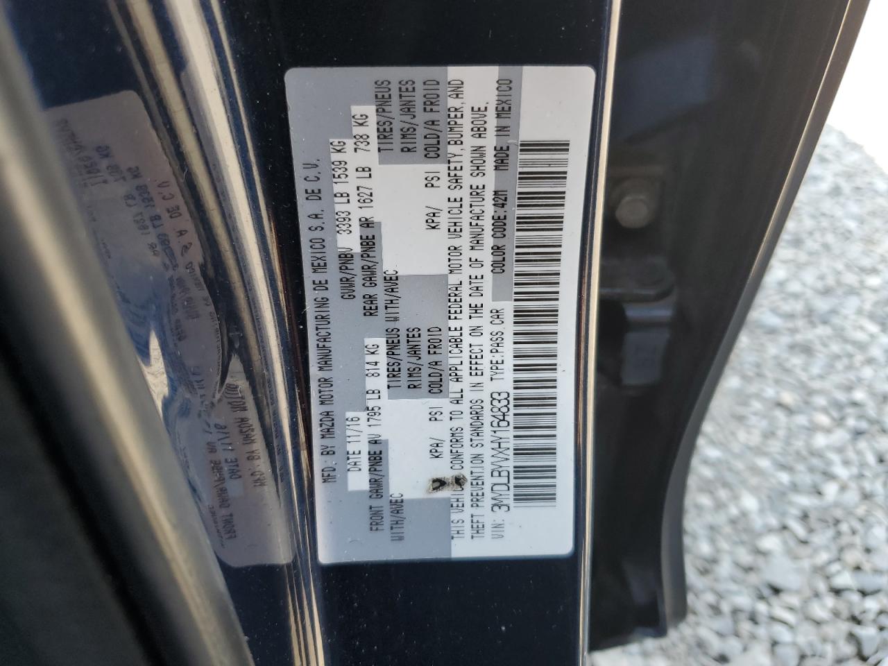 2017 Toyota Yaris Ia VIN: 3MYDLBYVXHY164833 Lot: 68294395