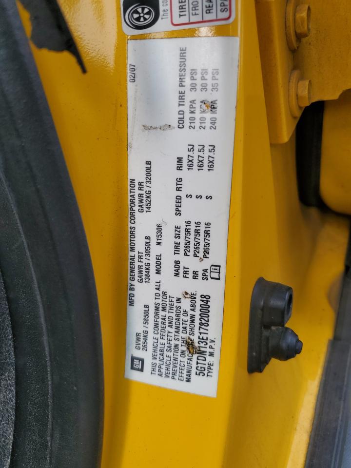 2007 Hummer H3 VIN: 5GTDN13E178200048 Lot: 68299425