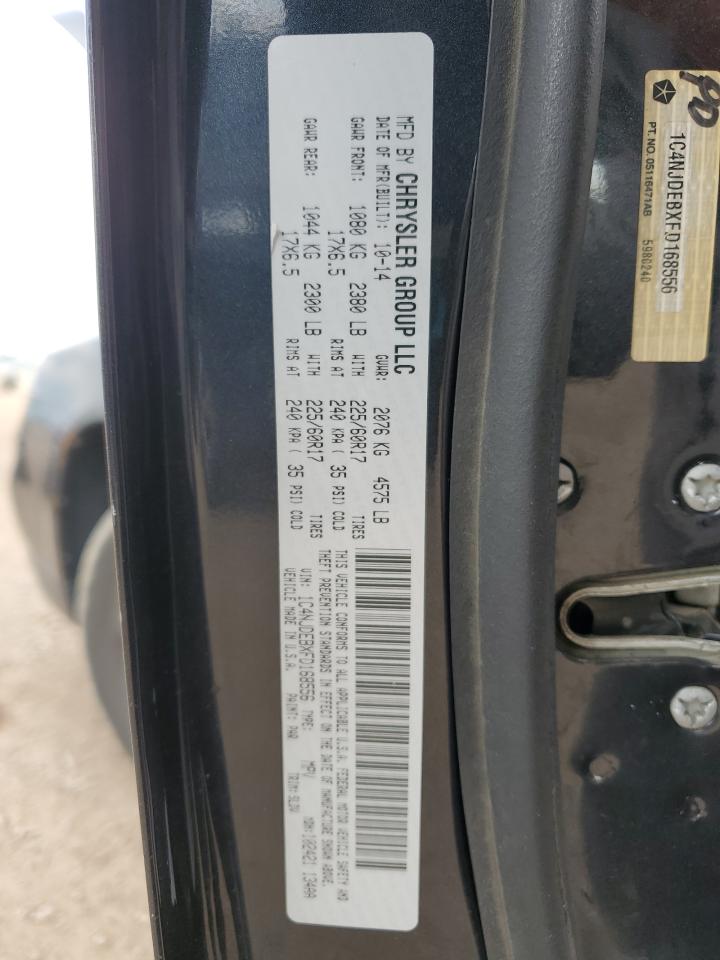 2015 Jeep Compass Latitude VIN: 1C4NJDEBXFD168556 Lot: 70034815