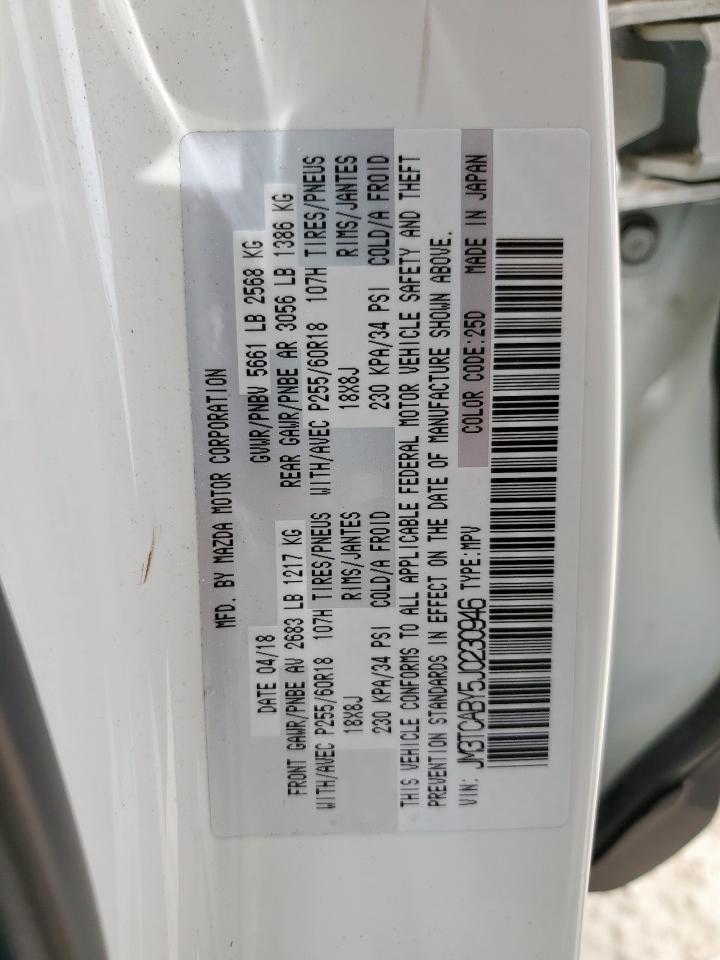 2018 Mazda Cx-9 Sport VIN: JM3TCABY5J0230946 Lot: 67354655