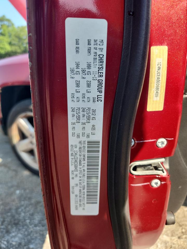 2014 Jeep Compass Latitude VIN: 1C4NJCEA0ED680455 Lot: 69597315