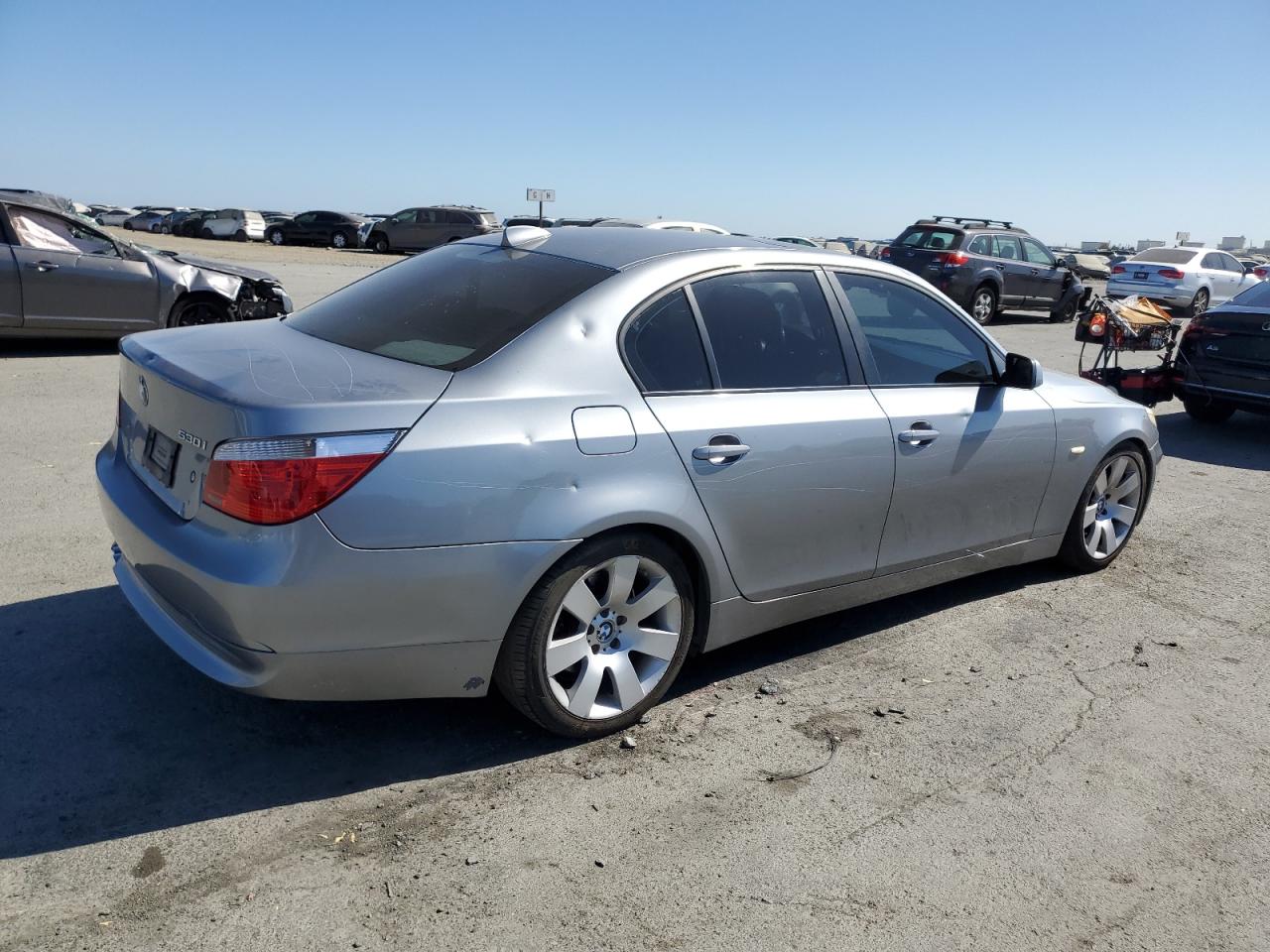 2007 BMW 530 I silver null gas WBANE73517CM53024 photo #4