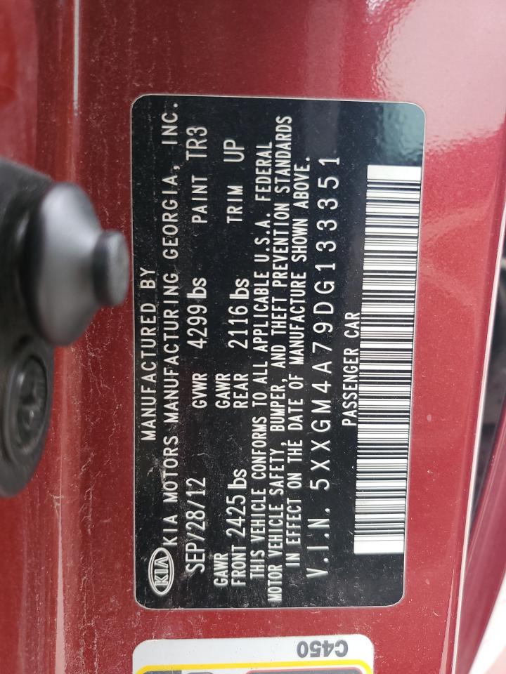 2013 Kia Optima Lx VIN: 5XXGM4A79DG133351 Lot: 68361255