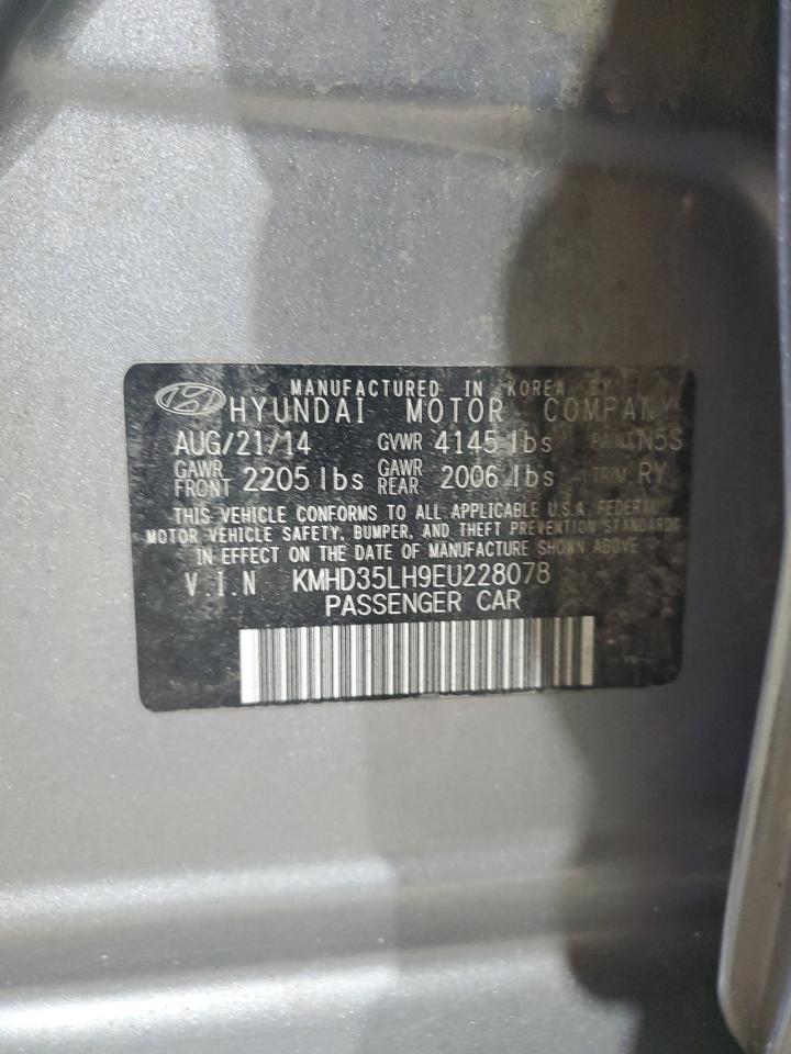 2014 Hyundai Elantra Gt VIN: KMHD35LH9EU228078 Lot: 70407145