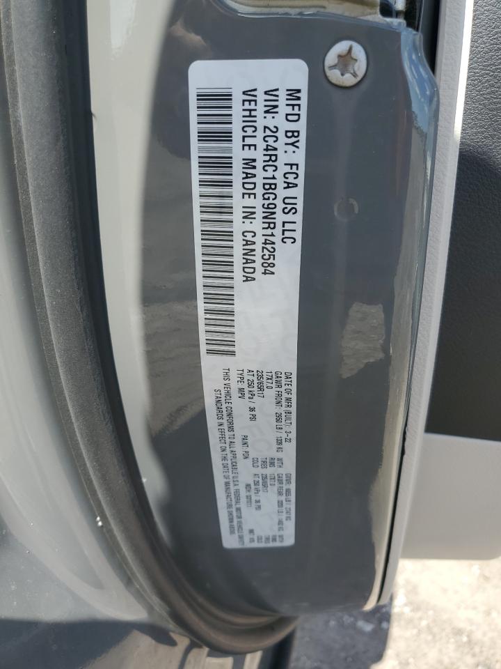 2022 Chrysler Pacifica Touring L VIN: 2C4RC1BG9NR142584 Lot: 69337295