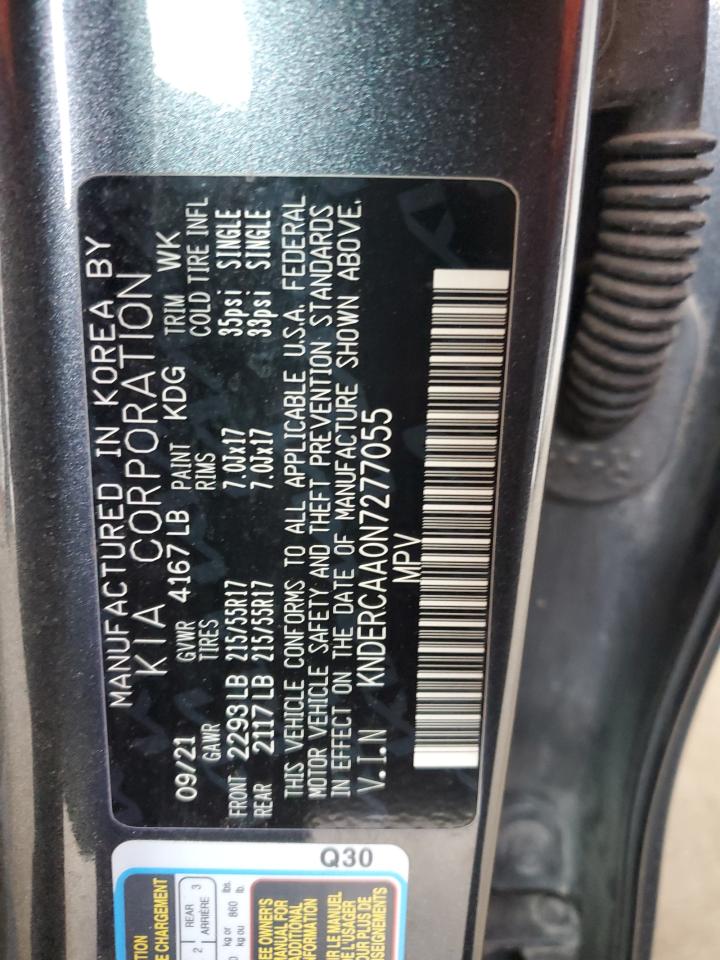 2022 Kia Seltos Ex VIN: KNDERCAA0N7277055 Lot: 66629885